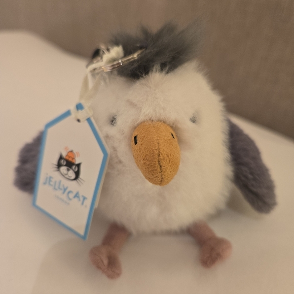 Jellycat Chip Seagull Bag Charm Soft & Plush 4.7